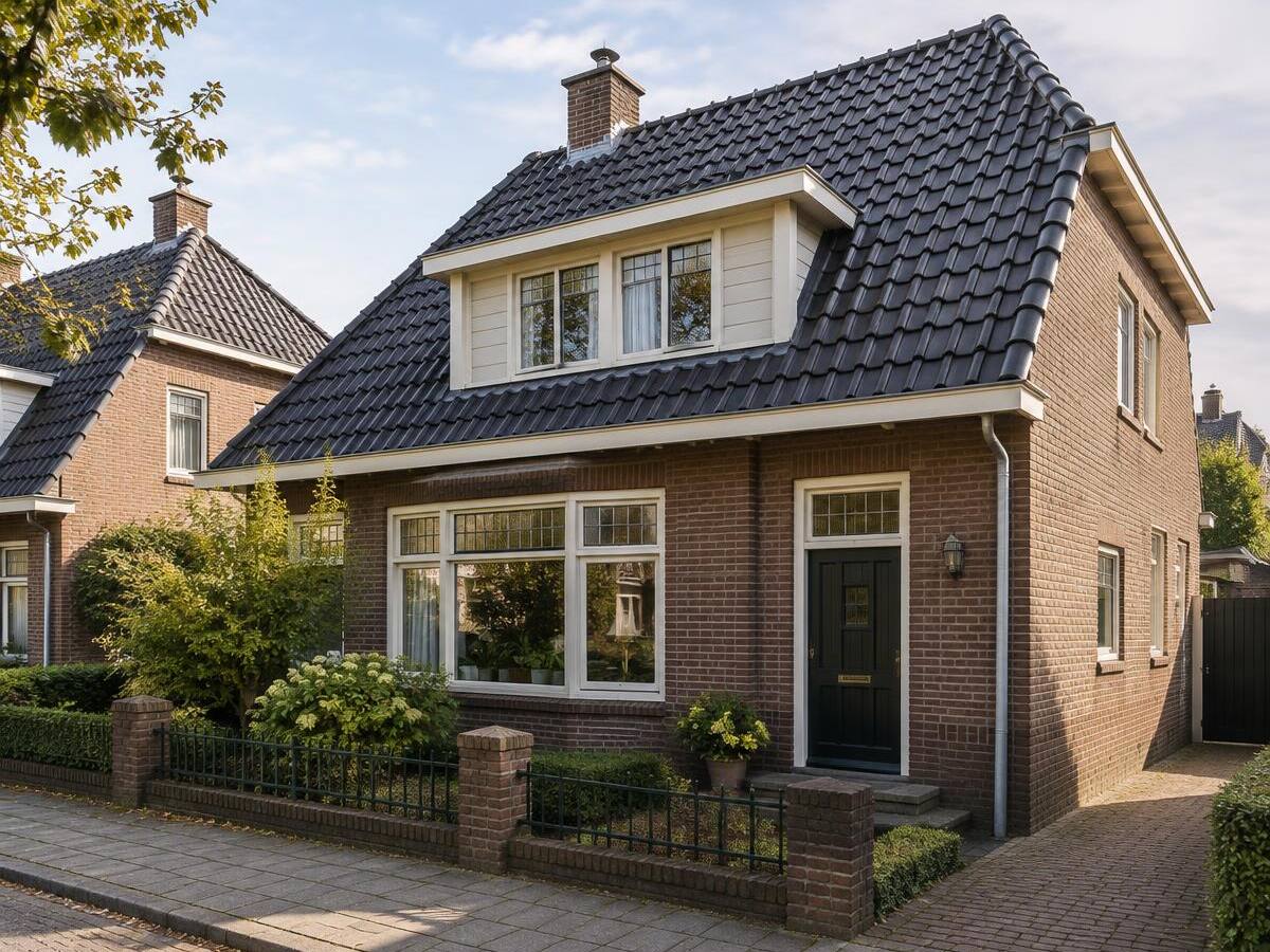 Jaren 30 woning met een nieuw antraciet pannendak